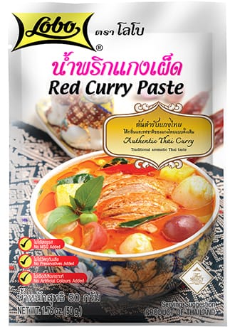Suree red curry paste pouch
